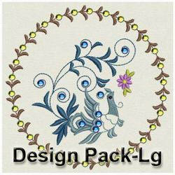 Heirloom Crystal Bird(Lg) machine embroidery designs