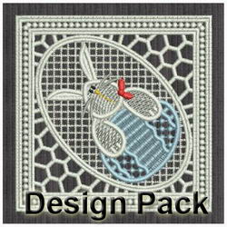 FSL Easter Combined Doily machine embroidery designs
