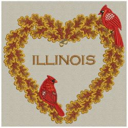 Illinois White Oak and Cardinal 01(Md) machine embroidery designs