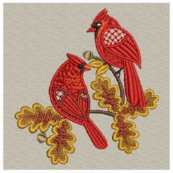 Illinois White Oak and Cardinal 04(Lg) machine embroidery designs