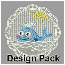 FSL Whale Doily machine embroidery designs