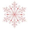 Redwork Snowflakes 1 10(Md)