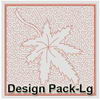 Trapunto Leaves Quilt Blocks(Lg)