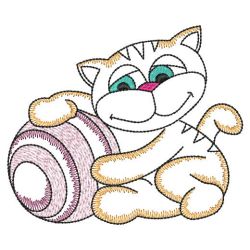 Vintage Cats 07(Sm) machine embroidery designs