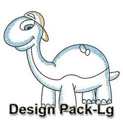 Vintage Baby Dinos(Lg) machine embroidery designs