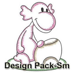 Vintage Dinosaurs(Sm) machine embroidery designs