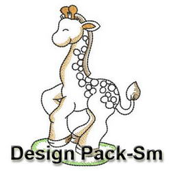 Vintage Giraffes(Sm) machine embroidery designs