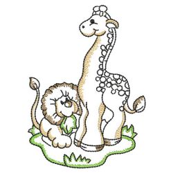 Vintage Giraffes 02(Sm) machine embroidery designs