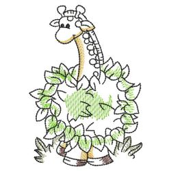 Vintage Giraffes 05(Sm) machine embroidery designs