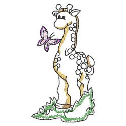 Vintage Giraffes 07(Sm) machine embroidery designs