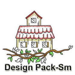 Vintage Birdhouses Borders(Sm) machine embroidery designs