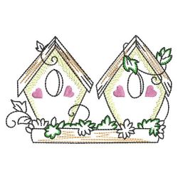 Vintage Birdhouses Borders 03(Md) machine embroidery designs