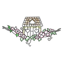 Vintage Birdhouses Borders 04(Sm) machine embroidery designs