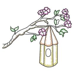 Vintage Birdhouses Borders 05(Lg) machine embroidery designs