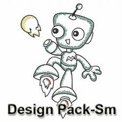 Vintage Robots(Sm) machine embroidery designs