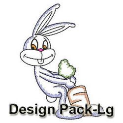 Vintage Rabbit(Lg) machine embroidery designs