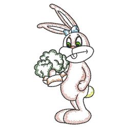 Vintage Rabbit 08(Sm) machine embroidery designs