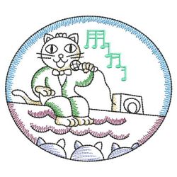 Vintage Singing Cats 04(Md)