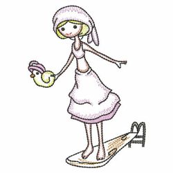 Vintage Sport Girl 08(Md) machine embroidery designs