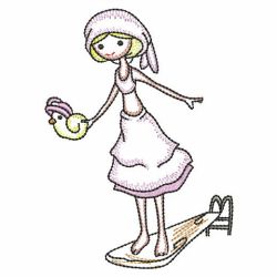 Vintage Sport Girl 08(Lg) machine embroidery designs