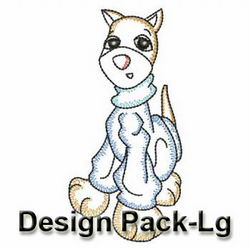 Vintage Dogs(Lg) machine embroidery designs