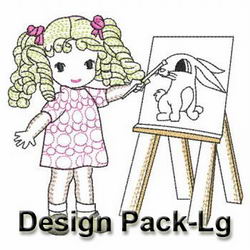 Vintage Kids Love(Lg) machine embroidery designs