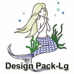Vintage Mermaids(Lg) machine embroidery designs