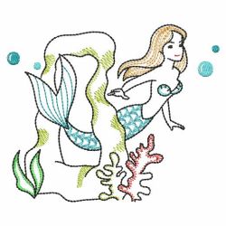 Vintage Mermaids 01(Md) machine embroidery designs