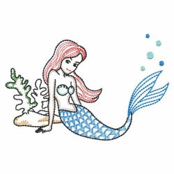 Vintage Mermaids 02(Lg) machine embroidery designs