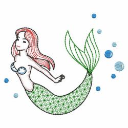 Vintage Mermaids 04(Md) machine embroidery designs