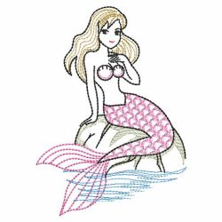 Vintage Mermaids 06(Sm) machine embroidery designs