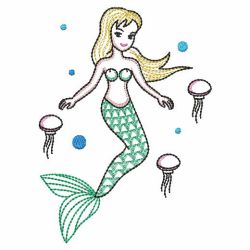 Vintage Mermaids 07(Md) machine embroidery designs