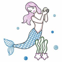 Vintage Mermaids 08(Sm) machine embroidery designs