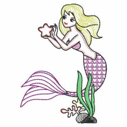 Vintage Mermaids 09(Lg) machine embroidery designs