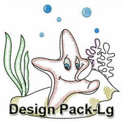 Vintage Sea Friends(Lg) machine embroidery designs
