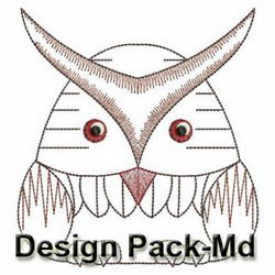 Vintage Owl(Md) machine embroidery designs