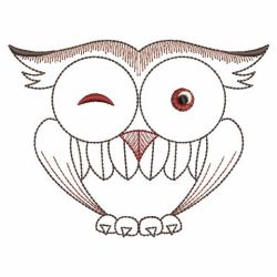 Vintage Owl 02(Md) machine embroidery designs