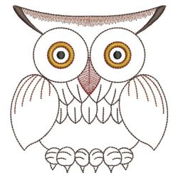 Vintage Owl 04(Md) machine embroidery designs