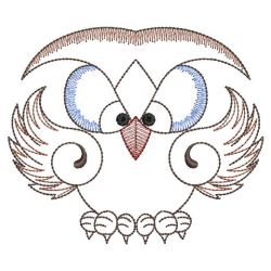 Vintage Owl 08(Md) machine embroidery designs