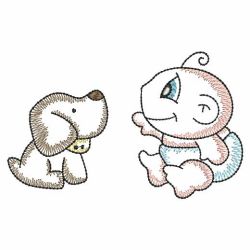 Vintage Cute Baby 06(Lg) machine embroidery designs