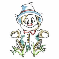 Vintage Scarecrow 03(Md) machine embroidery designs