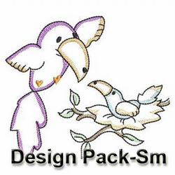 Vintage Sweet Toucans(Sm) machine embroidery designs