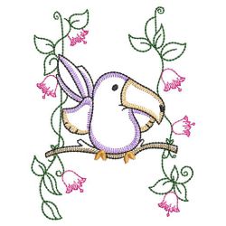 Vintage Sweet Toucans 05(Md) machine embroidery designs