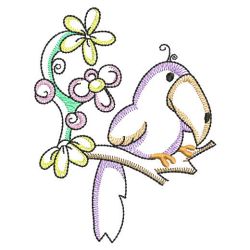 Vintage Sweet Toucans 07(Md) machine embroidery designs