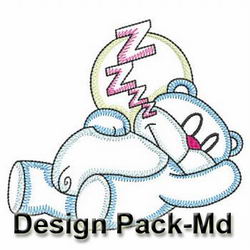 Vintage Teddy Bear(Md) machine embroidery designs