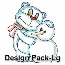 Vintage Teddy Bear(Lg) machine embroidery designs