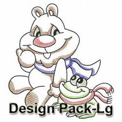 Vintage Winter Bears(Lg) machine embroidery designs