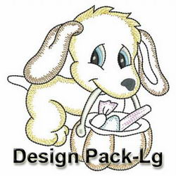 Vintage Halloween Puppies(Lg) machine embroidery designs