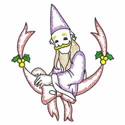 Vintage Christmas Wizards 09(Md) machine embroidery designs