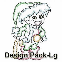 Vintage Santa Helpers(Lg) machine embroidery designs